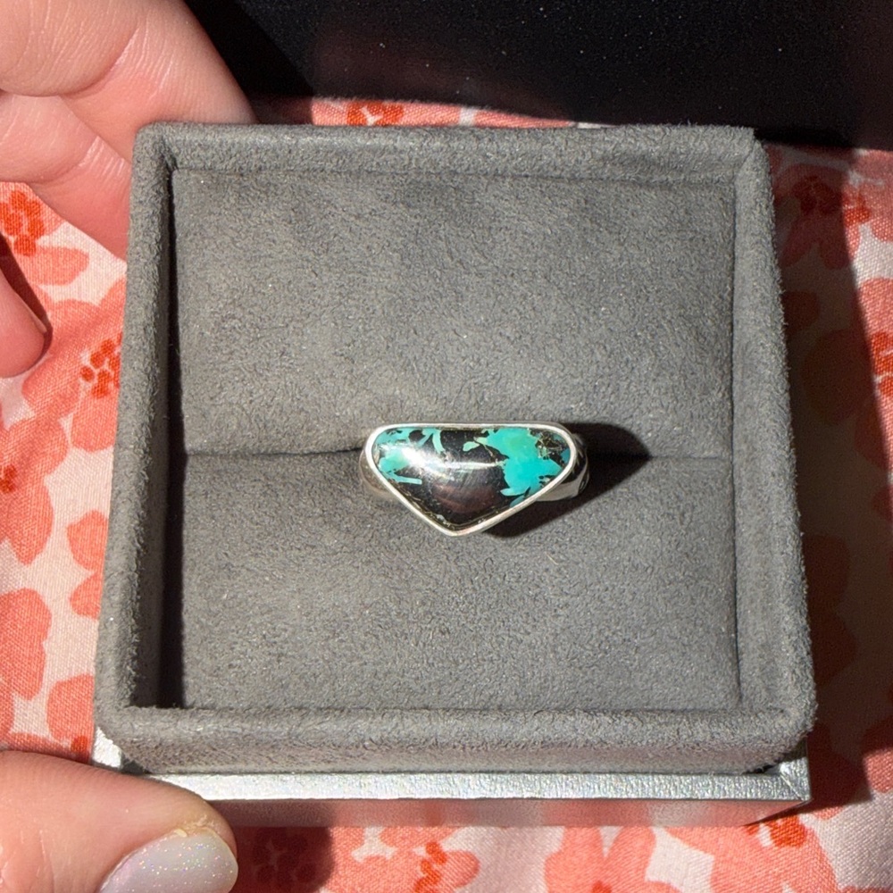 Silver And Turquoise Ring Ring - image 1